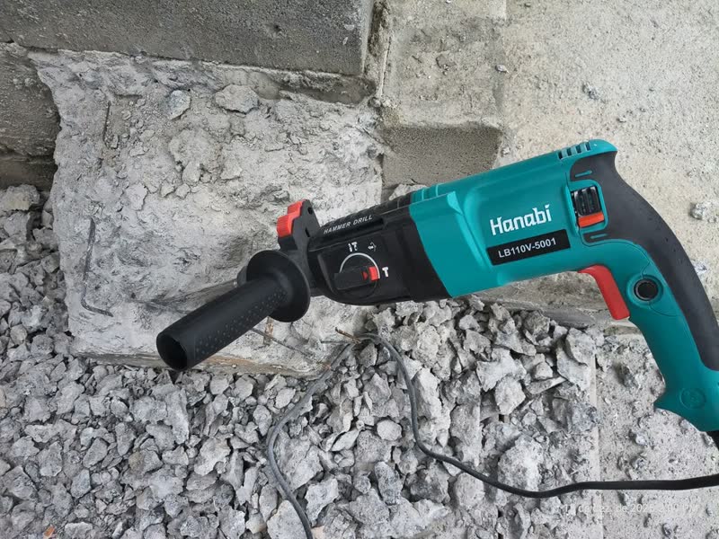foto de Martelete Perfurador Rompedor Hanabi Profissional 26mm 1300w Sds Cor Azul-petróleo Frequência 60Hz