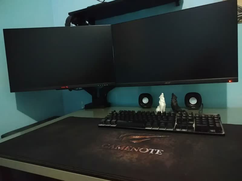 foto de Suporte Articulado para Monitor Zinnia Rust 200 Preto, com Pistão a Gás, para Telas de 17