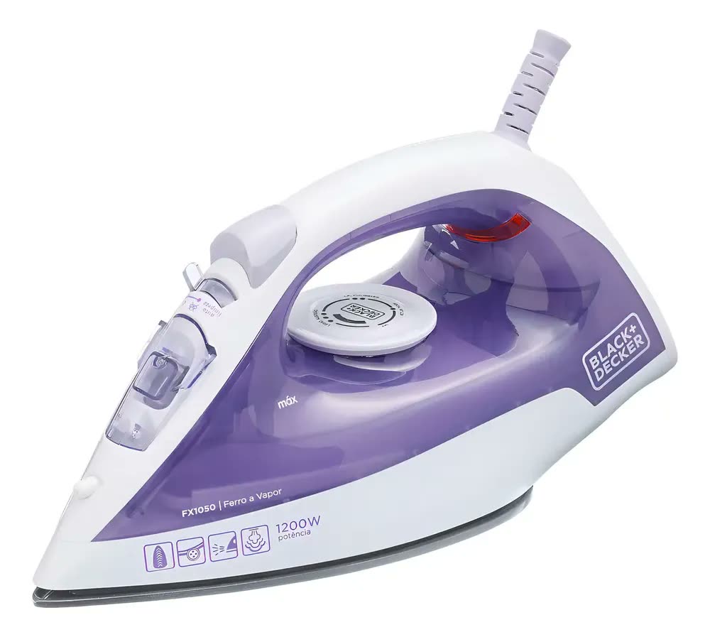 Ferro De Passar À Seco Ou À Vapor Black&decker Fx1050 1200w
