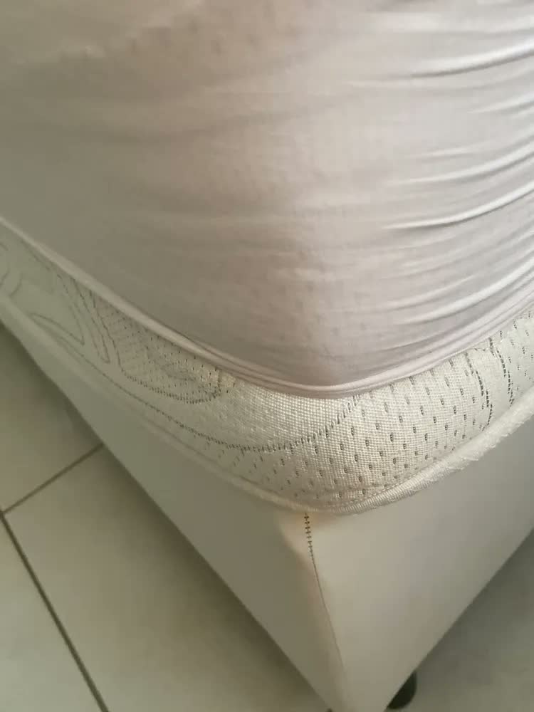 foto de Kit Jogo De Cama Queen 4 Peças Percal 400 Fios Fronha E Elástico Toque Macio Confortável Hotel Cor Branco Premium