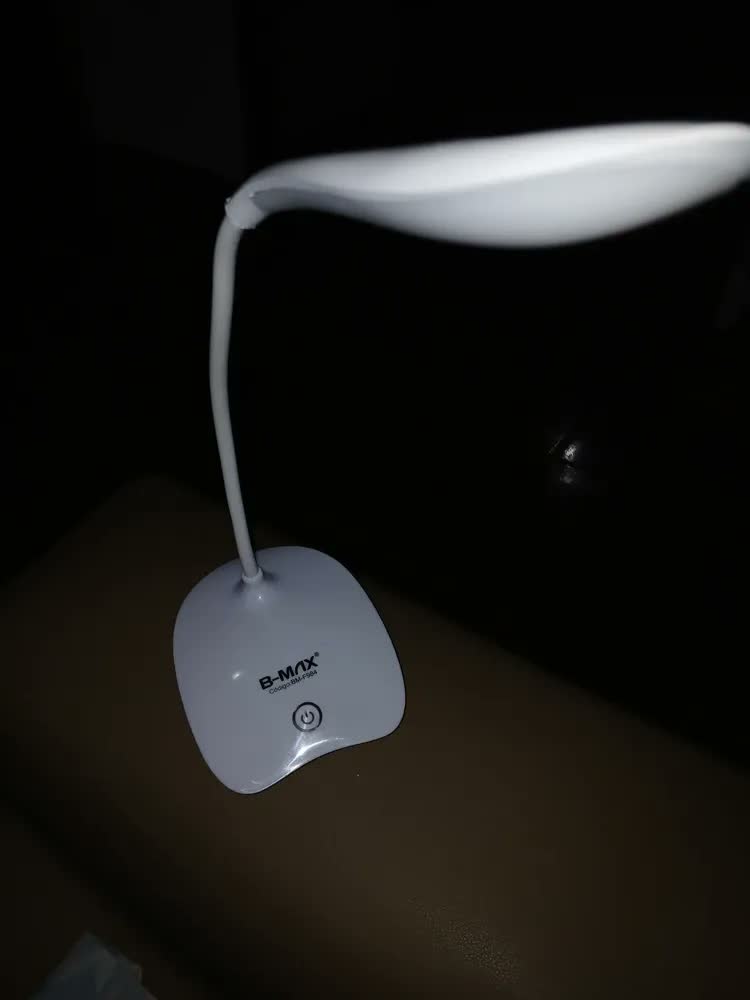 foto de Luminária Abajur De Mesa Kaizu Led Touch Usb Recarregavel Articulavel Para Quarto Cabeceira Escrever