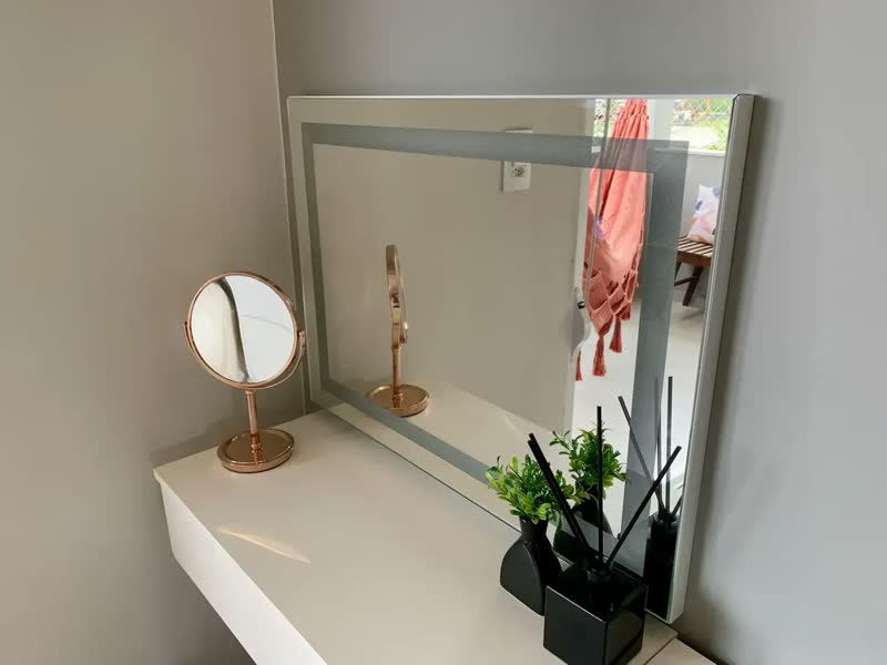 foto de Espelho Led Touch 0,80 x 0,60 Para Banheiro Penteadeira