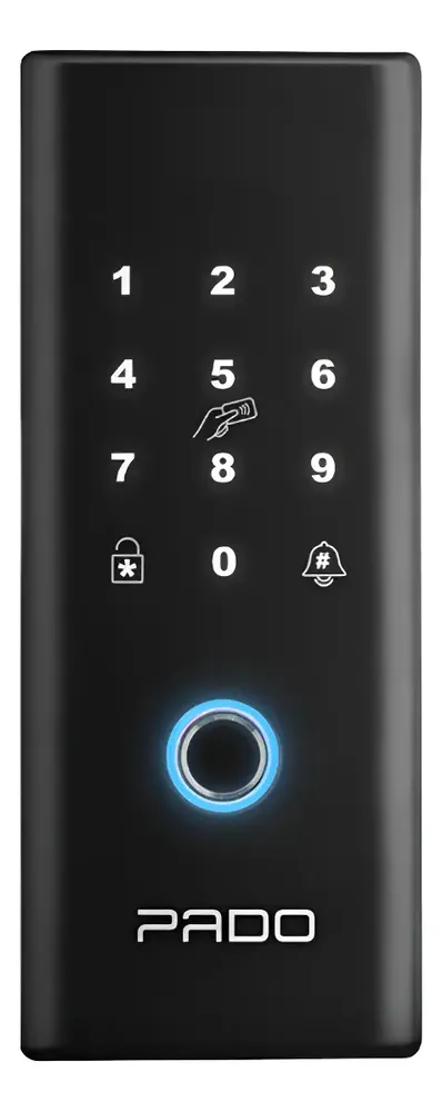 Fechadura Digital Fdv-201 Pado Porta Vidro Giro ou Correr Aplicativo TTlock Ideal Empresas Escritorio Consultorio