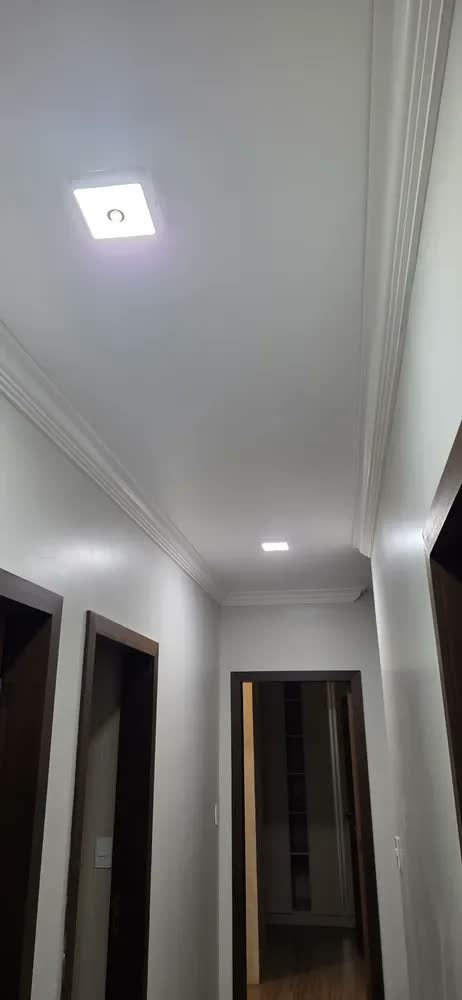 foto de Plafon LED Sobrepor LuxLite 12W Sensor Presença Luz Fria Quadrado 6500K