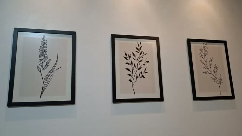 foto de Quadros Decorativos Quarto Sala Cozinha Minimalista Moldura