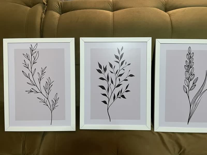 foto de Quadros Decorativos Quarto Sala Cozinha Minimalista Moldura