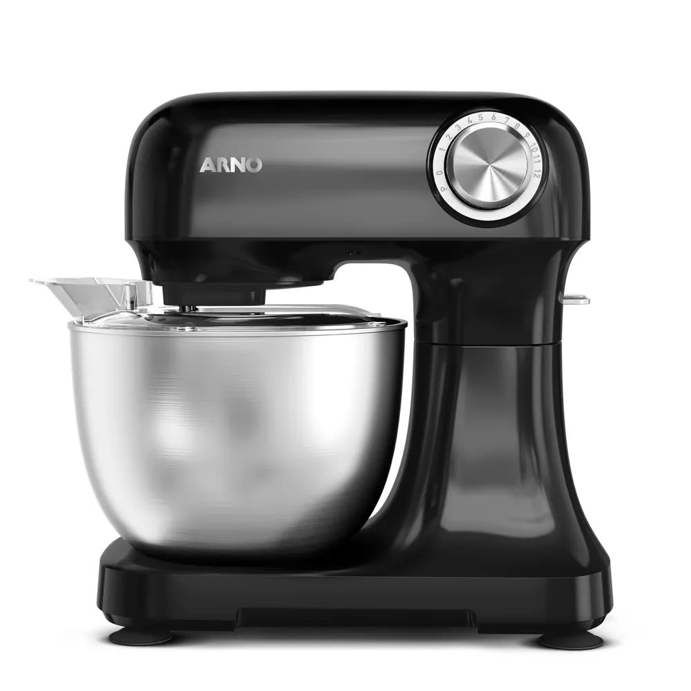 Batedeira Arno Planetária Bake Easy KM10 cor Inox e preto
