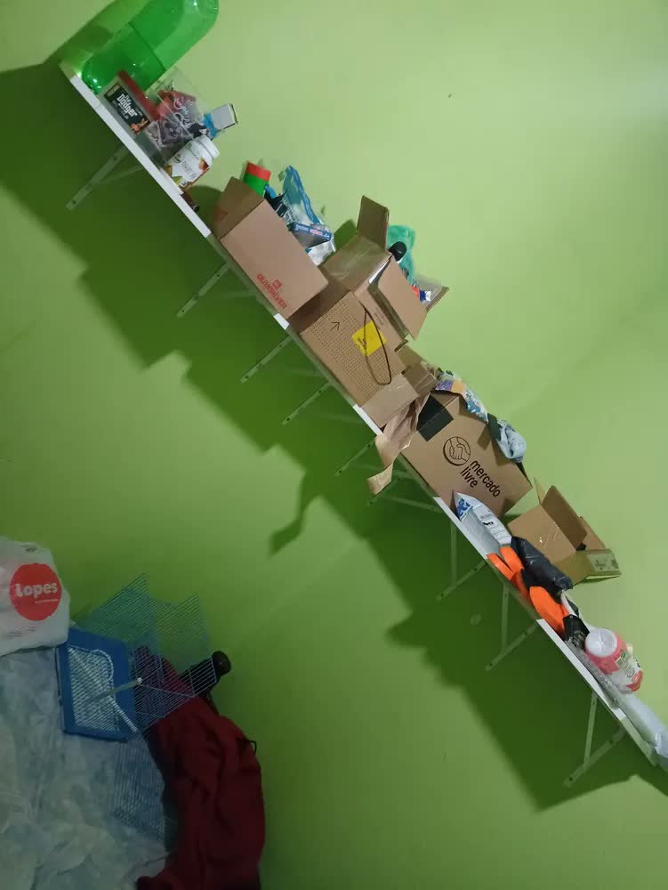 foto de Mão Francesa Reforçada 30cm - Kit Com 6 Suportes + Parafusos - Cor Preta -Cantoneira Industrial - Suporte L para Prateleira de Madeira