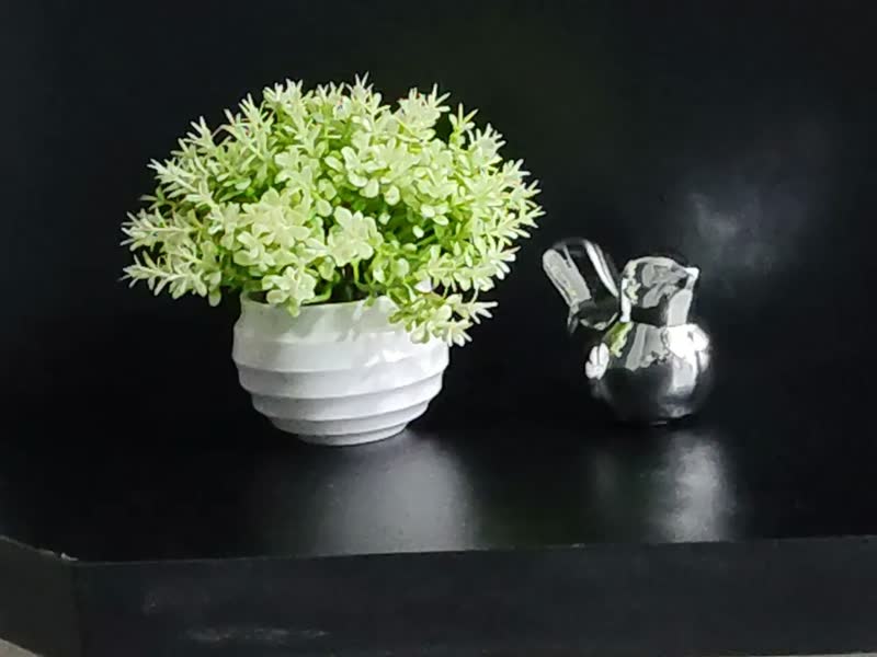 foto de Kit Decorativo Passarinho Porcelana E Vasinho Planta