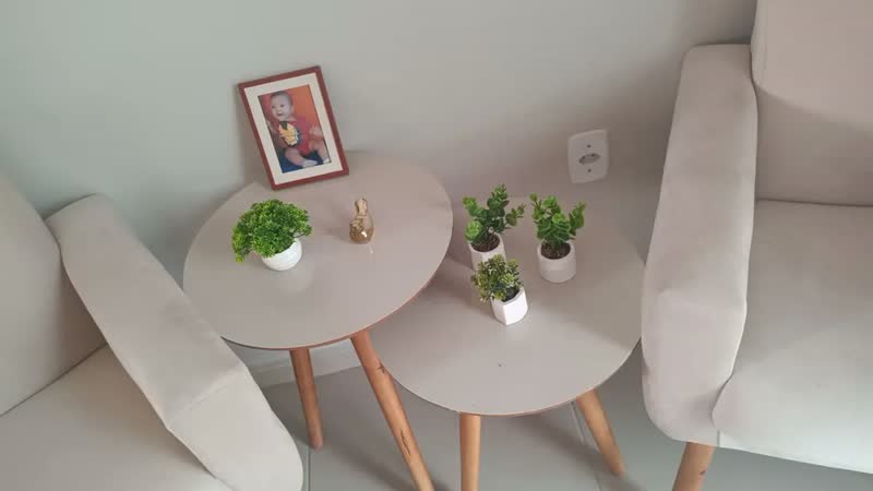 foto de Kit Decorativo Passarinho Porcelana E Vasinho Planta