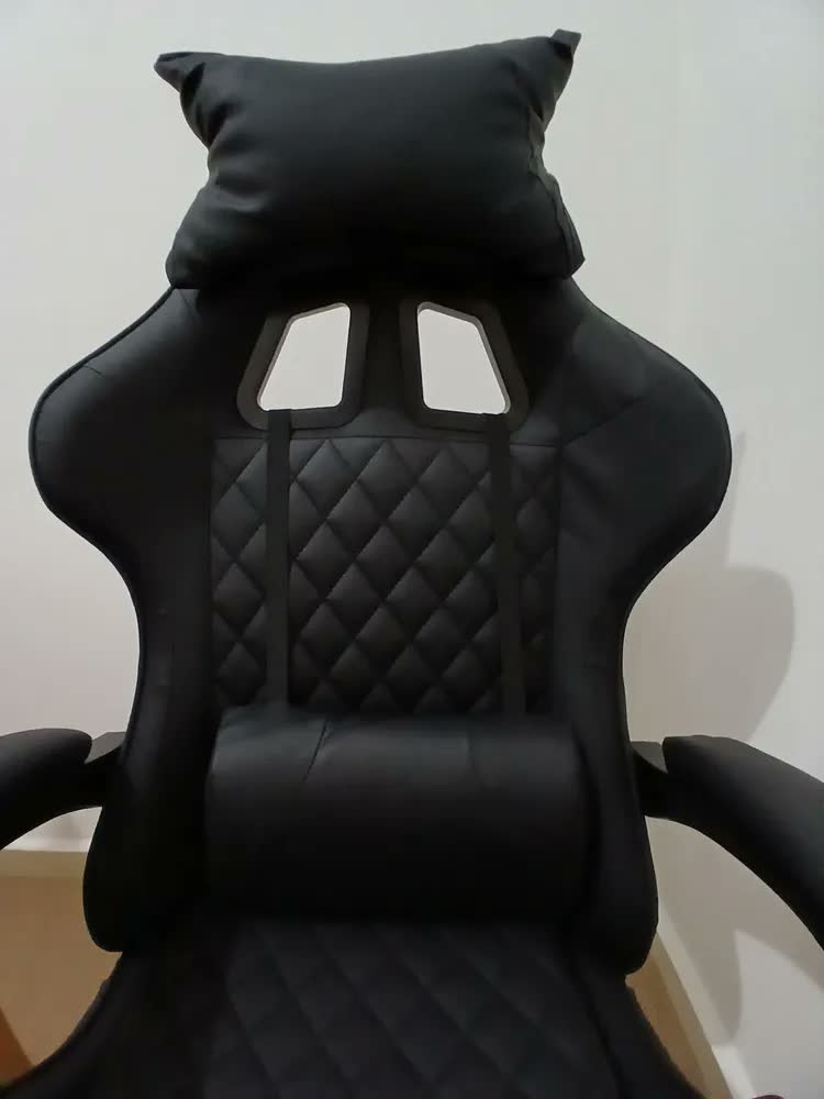 foto de Cadeira Gamer Ergonomica LODS Gamer Azul Inclinável Até 135º Escritório