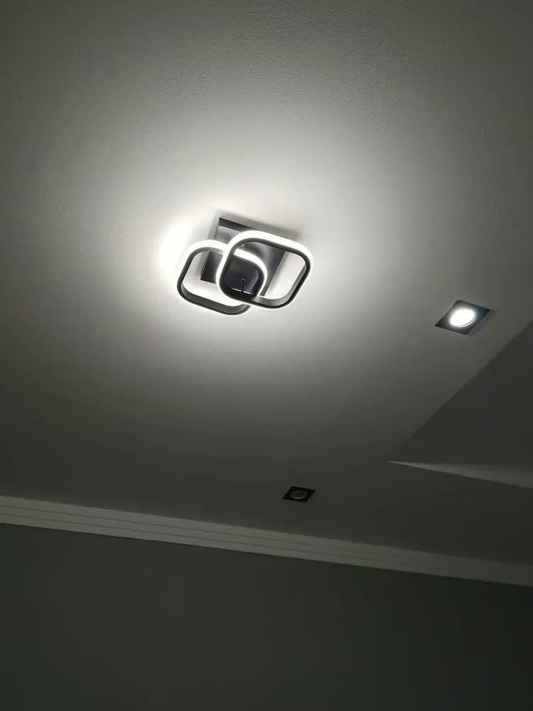 foto de Luminária Plafon Teto Pendente Quadrado Sobrepor Luz Led 30w