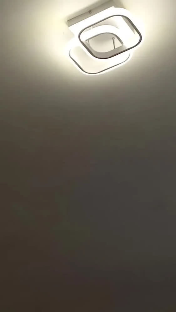 foto de Luminária Plafon Teto Pendente Quadrado Sobrepor Luz Led 30w