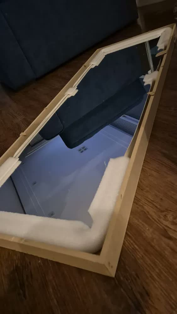 foto de Espelho Orgânico Decorativo Retangular 150x50 Corpo Inteiro