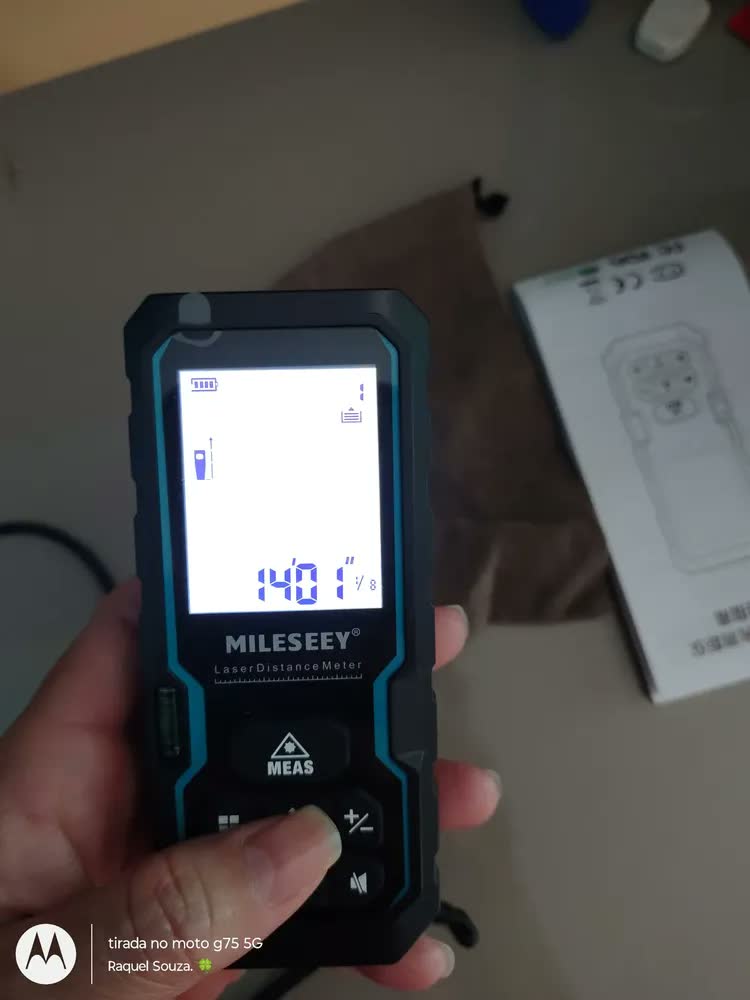 foto de Trena Laser Digital Profissional Mileseey S6 100m Alta Precisão Medidor De Distância A Pilhas Portátil Gafer Para Obras, Engenharia E Construção