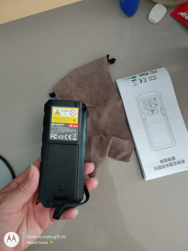 foto de Trena Laser Digital Profissional Mileseey S6 100m Alta Precisão Medidor De Distância A Pilhas Portátil Gafer Para Obras, Engenharia E Construção