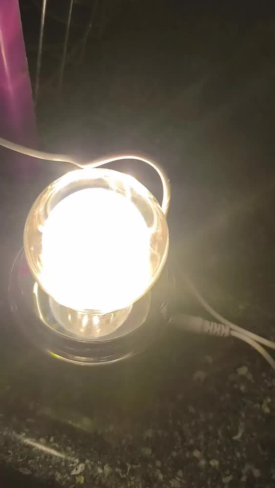 foto de Luminária 3D LED Mesa Giratória Lua Madeira Vidro USB Decoração