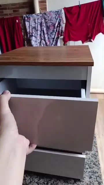 Mesa De Cabeceira Retrô Quarto Decoração 3 Gavetas - Cores