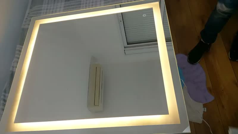 foto de Espelho Led Touch Screen 0,80 X 0,90cm Penteadeira Maquiagem Banheiro