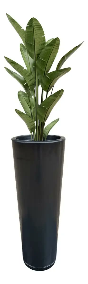 Vaso Alto Para Plantas Luxo Marmorizado Decoração Casa