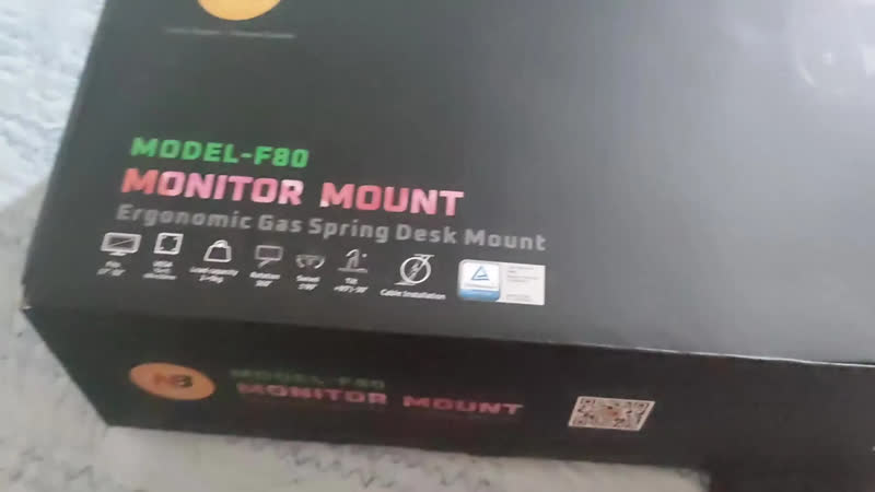 foto de Suporte Articulado Monitor Braço Pistão A Gas Nb F80 Setup Cor Cinza-escuro