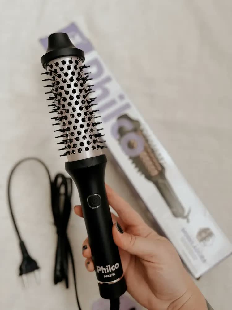 foto de Escova modeladora philco pec17a Revestimento cerâmica bivolt Preto