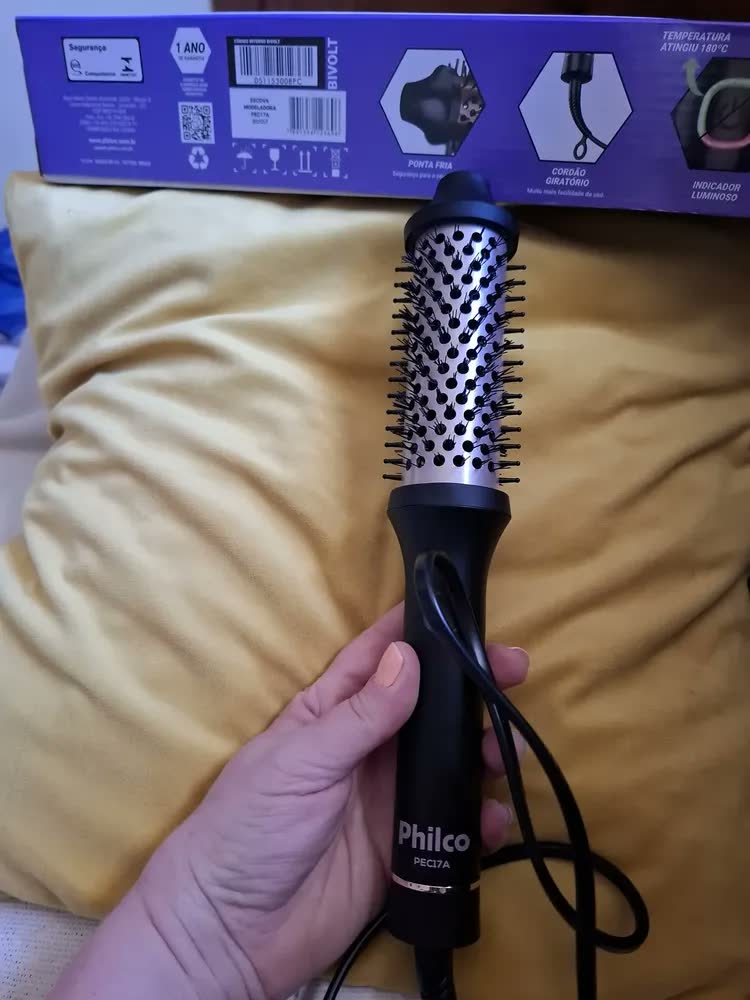 foto de Escova modeladora philco pec17a Revestimento cerâmica bivolt Preto