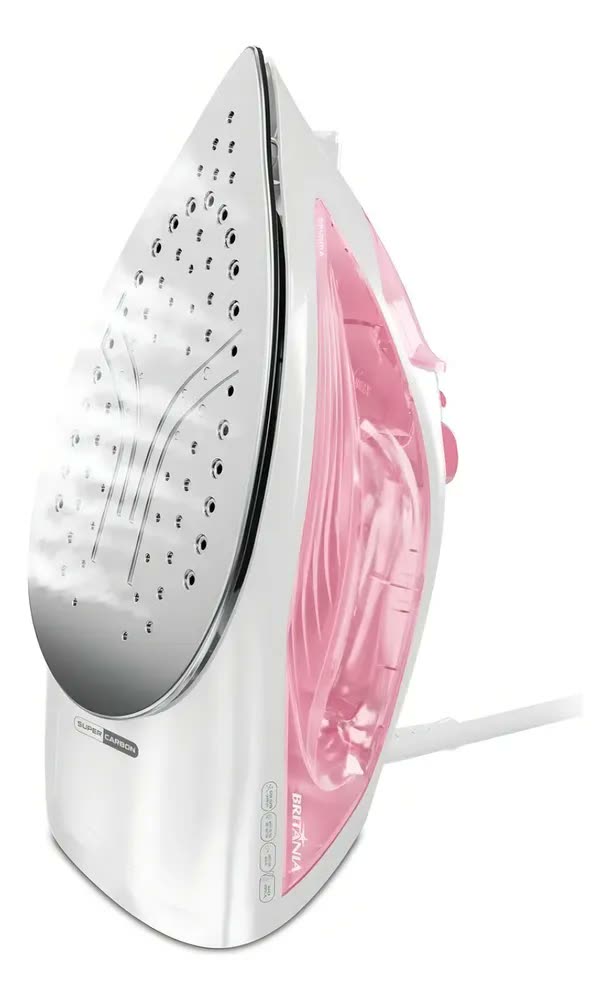 Ferro De Passar A Vapor Britânia Rosa Super Carbon Bfve01a Rosa-claro