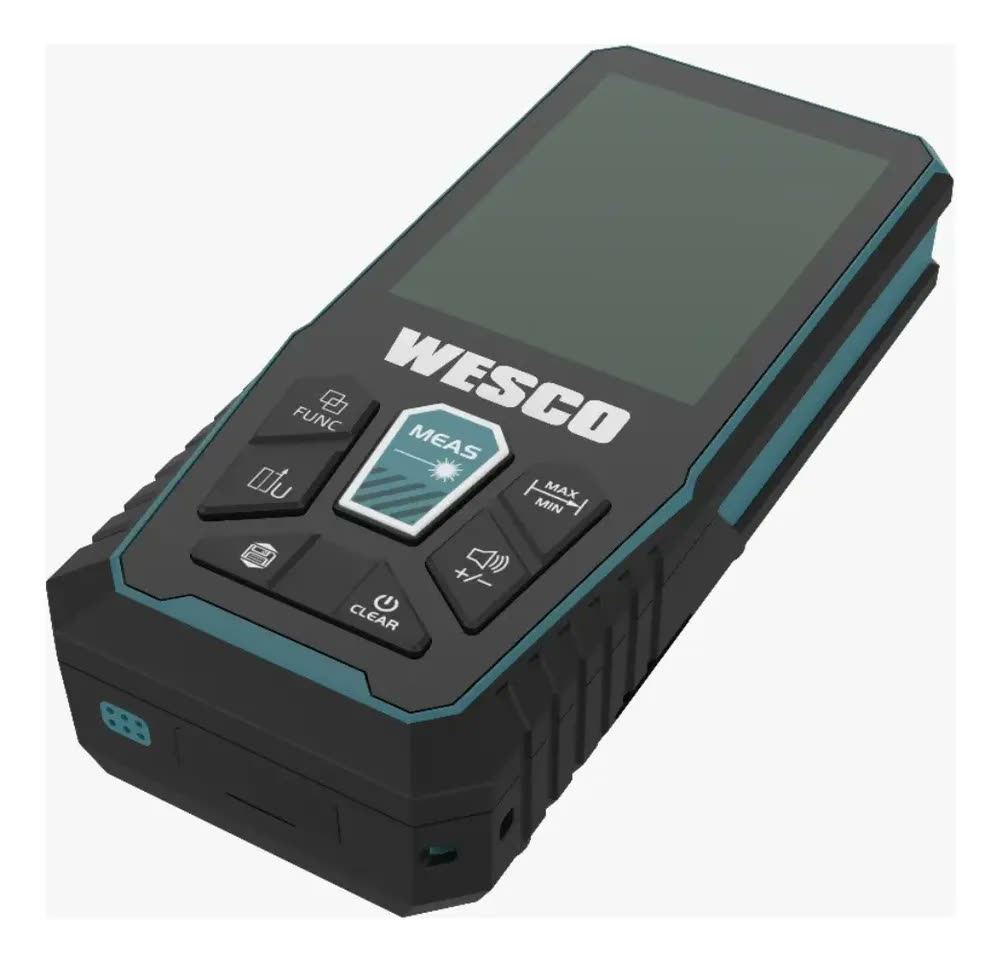 Medidor de Distância a Laser Trena Digital Wesco WS8916K 50m Preto com Azul