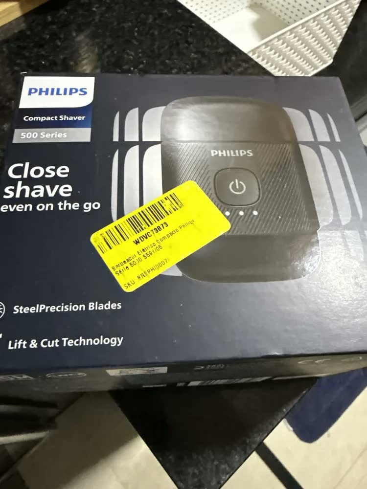 foto de Barbeador Elétrico Philips Compacto Série 500 S591/05 Preto