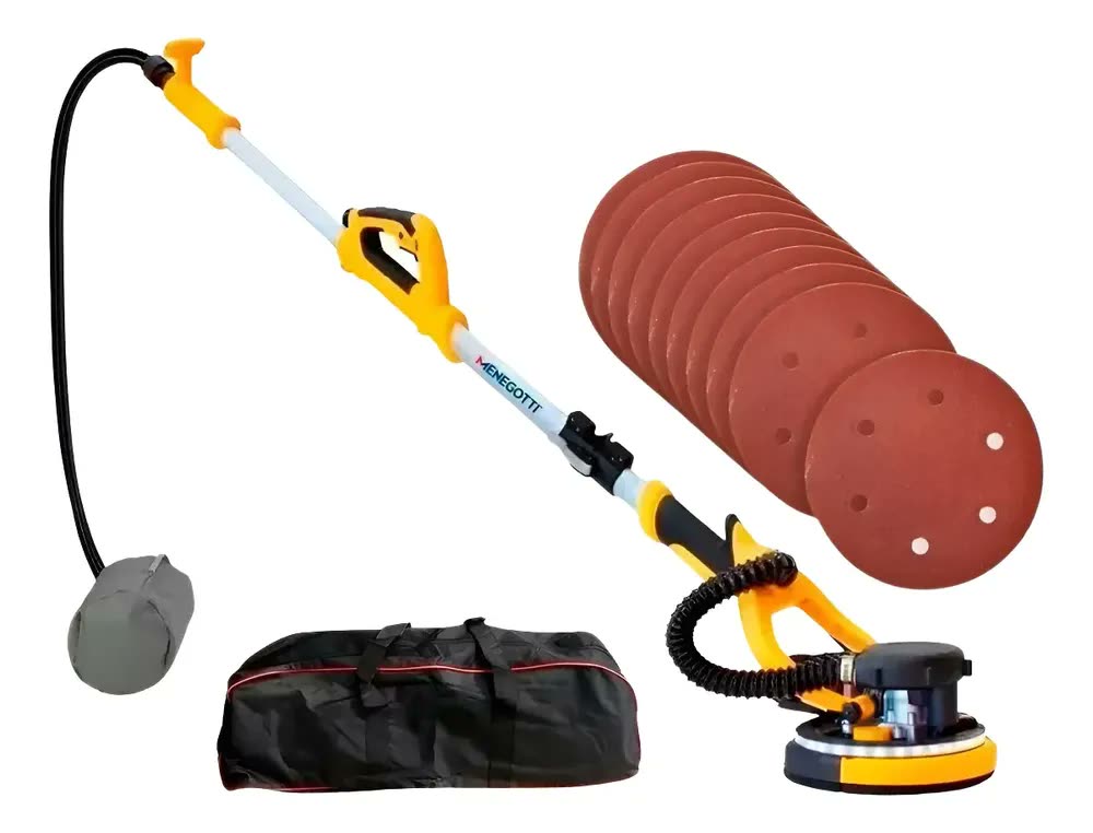 Lixadeira De Parede Girafa Telescopia Mlp750 Led Menegotti Cor Amarelo