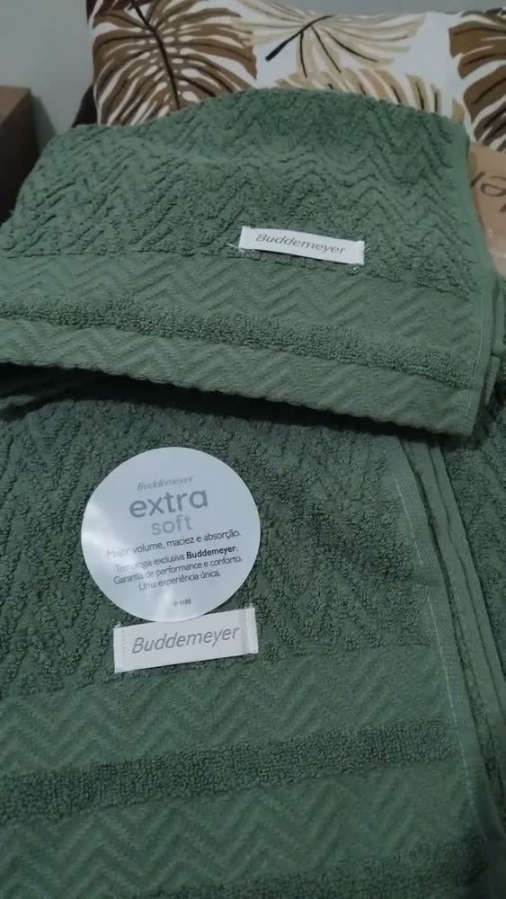 foto de Jogo De Toalhas Buddemeyer Soul Extra Soft Banho 2 Verde