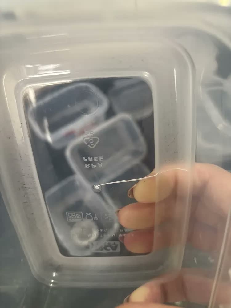 foto de Kit 12 Potes Plásticos 750ml Para Alimentos Hermético Freezer Microondas Marmita Sem Bpa Organizador Com Tampa E Travas Ourolar