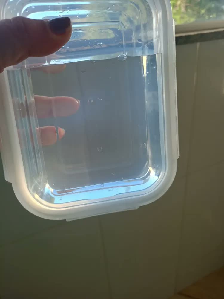 foto de Kit 6 Potes 640ml Vidro Hermético 4 Travas Marmita Refratario Star House com 4 travas de super vedação