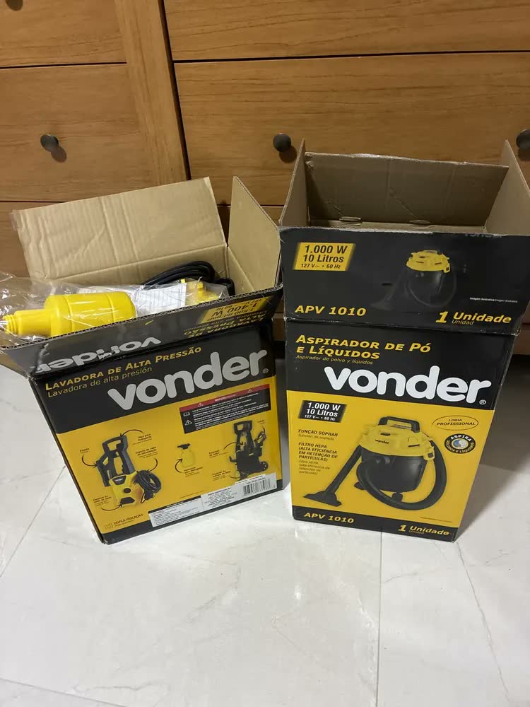 foto de Kit Lavadora 1600 E Aspirador De Pó E Líquido Apv1010 Vonder