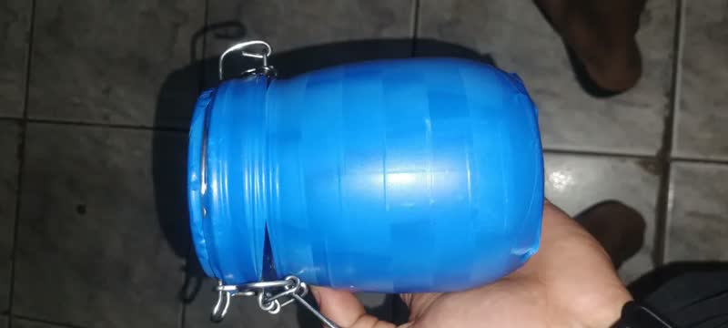 foto de Pote Hermético De Vidro Com Trava Inox 830 Ml -cor Trasparente Allplus