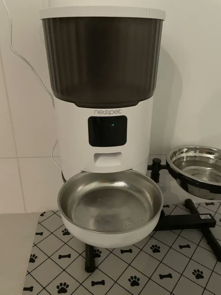 foto de Comedouro Automático New Pet 4L com Gravação de Voz para Cães e Gatos
