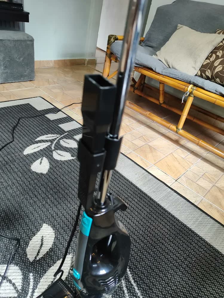 foto de Aspirador de Pó Vertical Midea, 1350W, 2 em 1, cabo de 5M, Preto e Azul