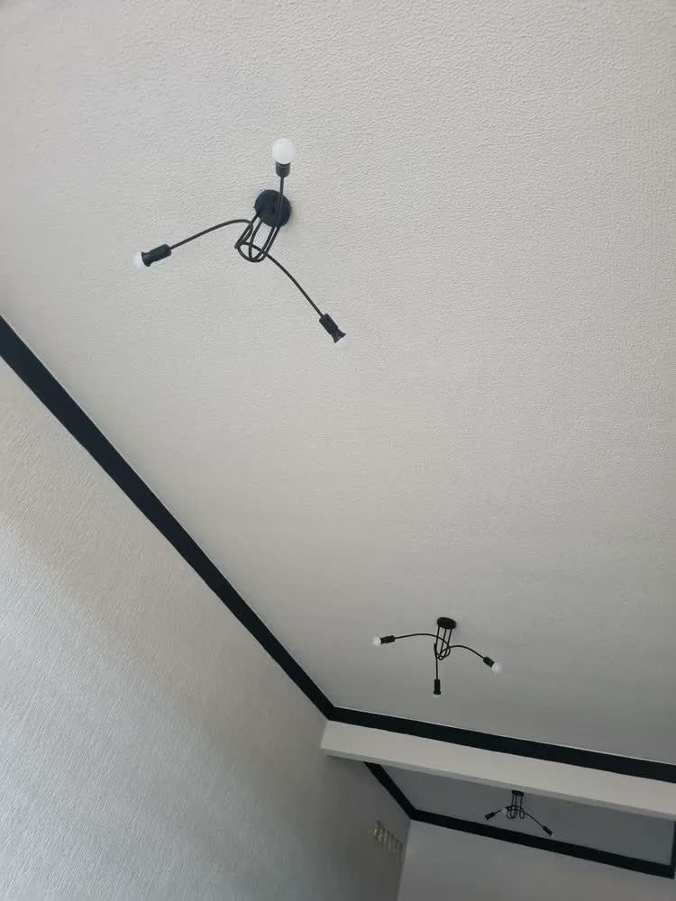 foto de Luminária Lustre Teto Moderno Quarto Jantar Sala 3 Lâmpadas