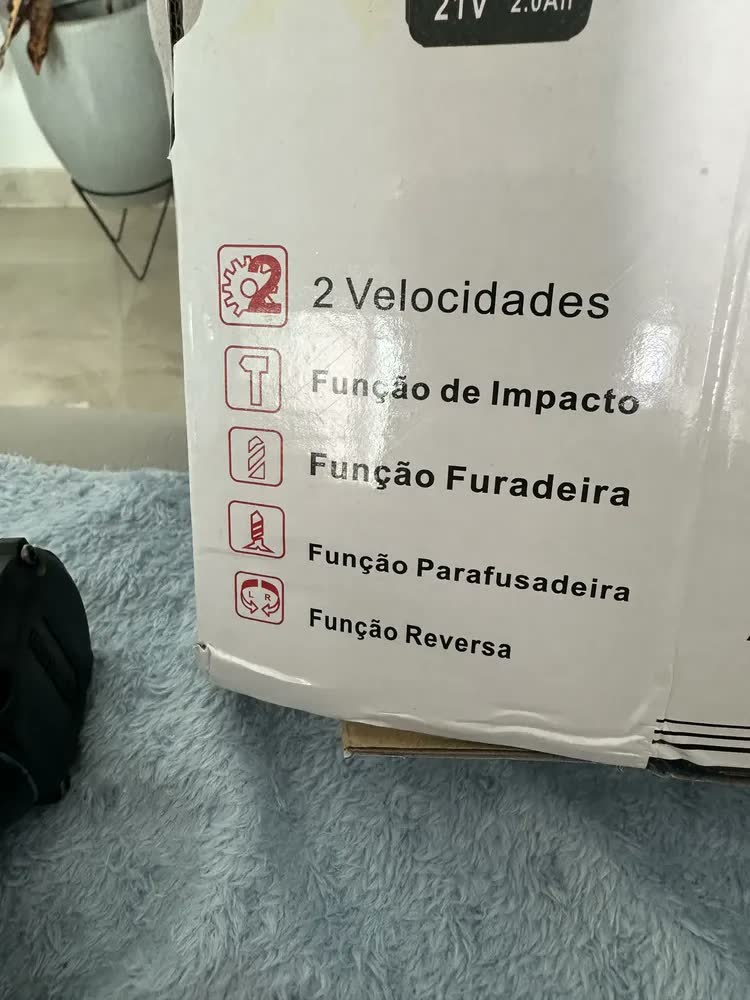 foto de Parafusadeira Furadeira de Impacto Hanabi CY-3003 Brushless 2 Baterias 21v Cor Azul-petróleo Frequência 60hz 45N·m com 25 níveis de ajuste