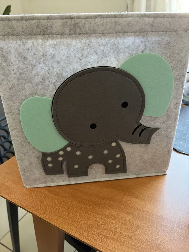 foto de Cesto Organizador Decorativo Caixa Brinquedo Roupa Multiuso