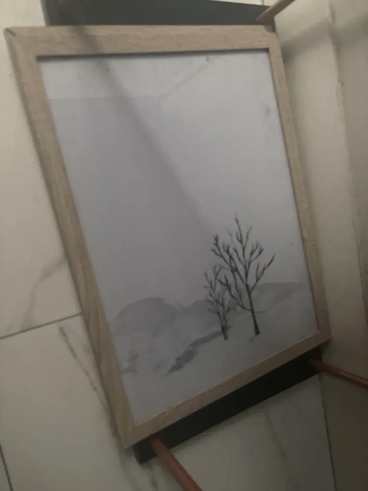 foto de Quadro Com Moldura Vidro Decorativo Sala Jantar Estar Quarto