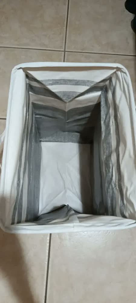 foto de Kit 2 Cesto De Roupa Dobrável Para Roupa Suja Cesto Saco