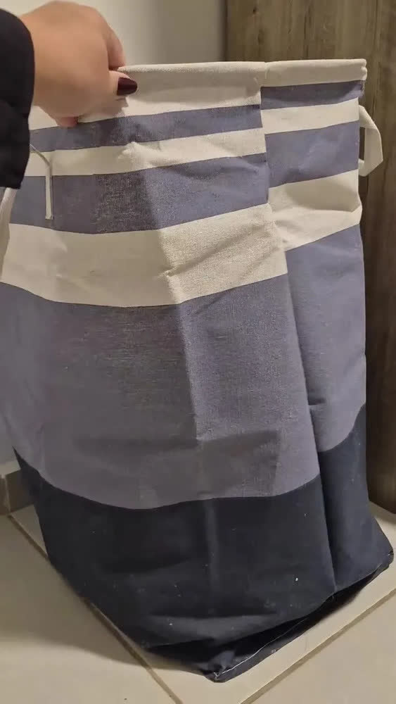 foto de Cesto De Roupa Dobrável Para Roupa Suja Cesto Saco(kit 4)