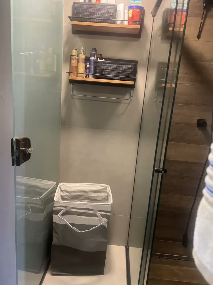 foto de Cesto De Roupa Dobrável Para Roupa Suja Cesto Saco(kit 4)
