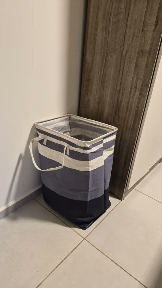 foto de Cesto De Roupa Dobrável Para Roupa Suja Cesto Saco(kit 4)