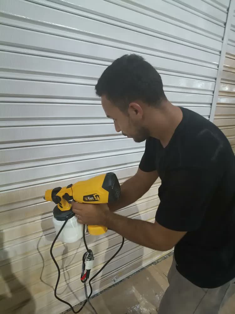 foto de Pistola De Pintura E Pulverizadora Elétrica Portátil Hvlp 1.250l C/5 Bicos E Acessórios 600w Tpp150 The Black Tools