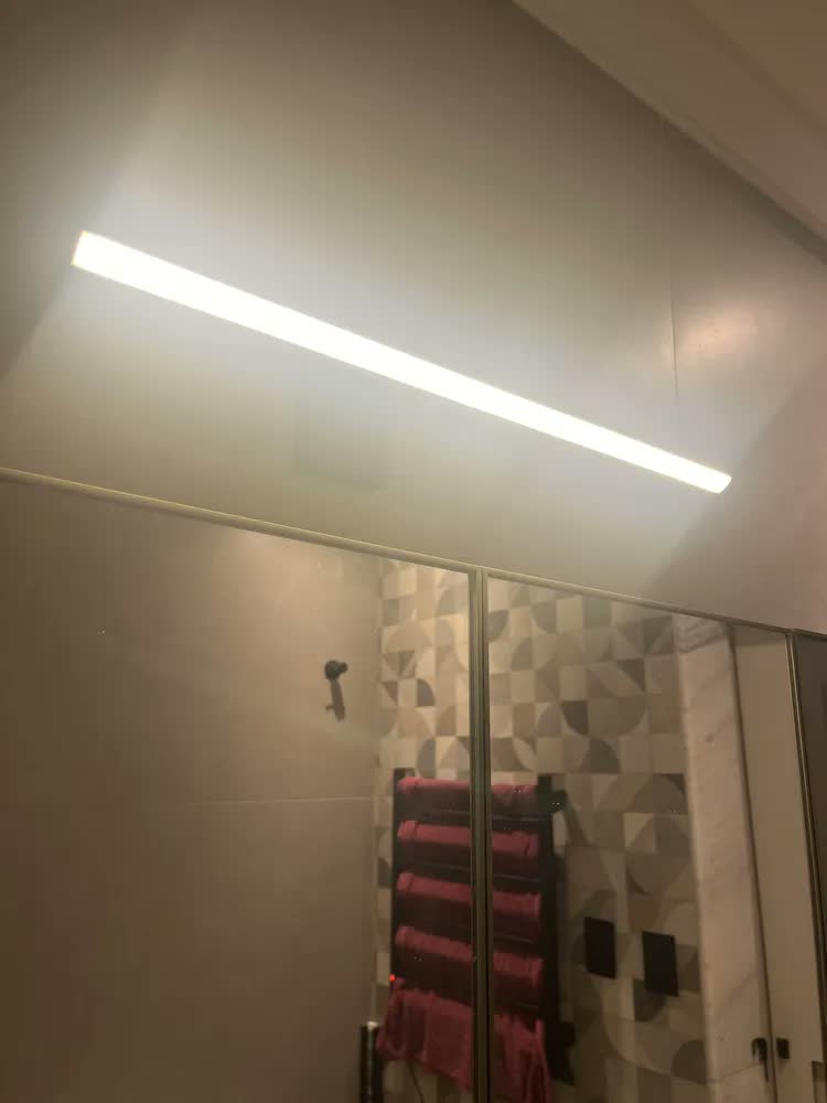 foto de Arandela Espelho Fit Quadro Af011 Led 110v 50cm Preta 3000k