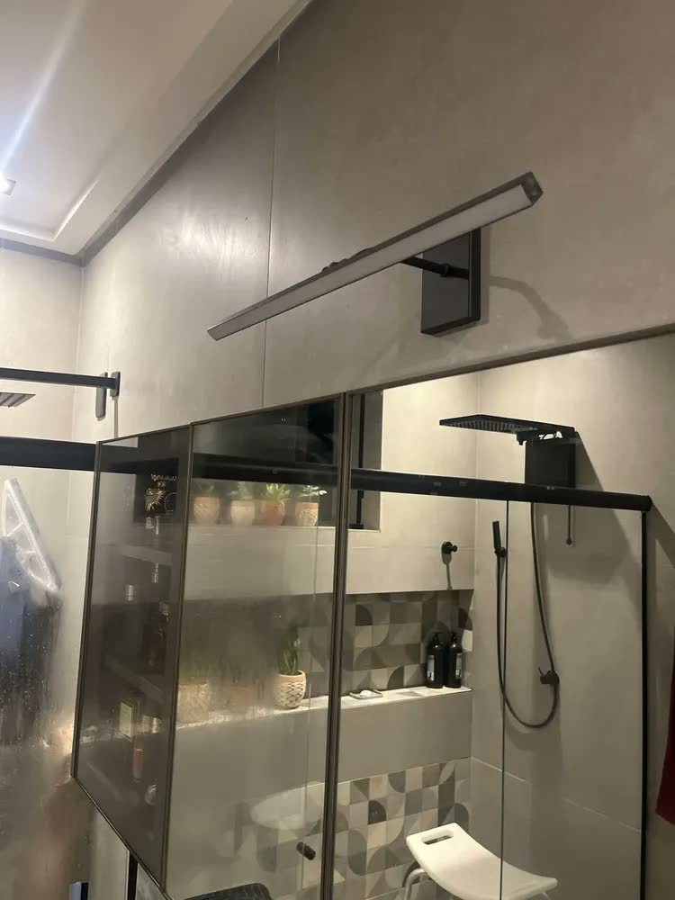 foto de Arandela Espelho Fit Quadro Af011 Led 110v 50cm Preta 3000k