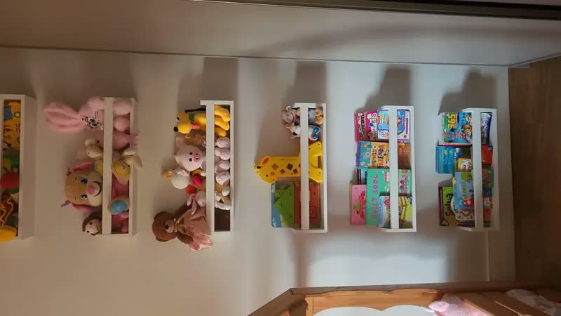 foto de Kit 3 Prateleira 60cm Branco Para Livro Revista Infantil Suspenso Tio Do Mdf
